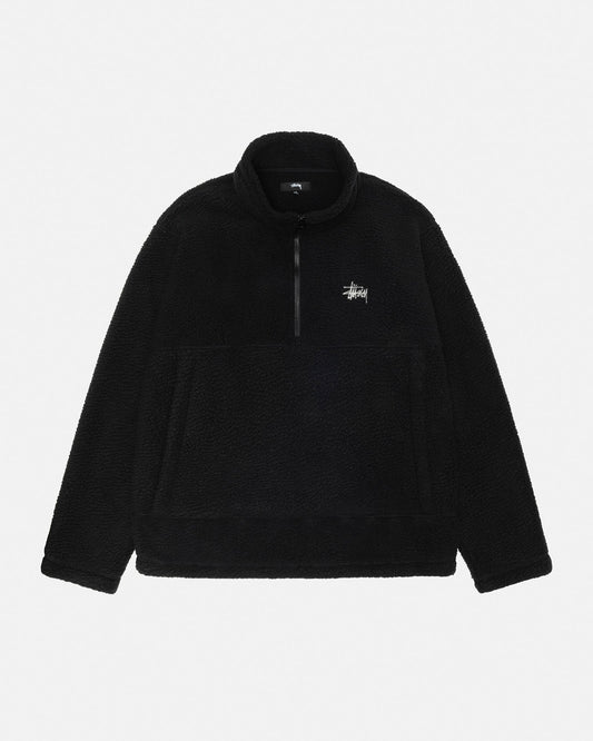 POLAR FLEECE HALF ZIP MOCK NECK