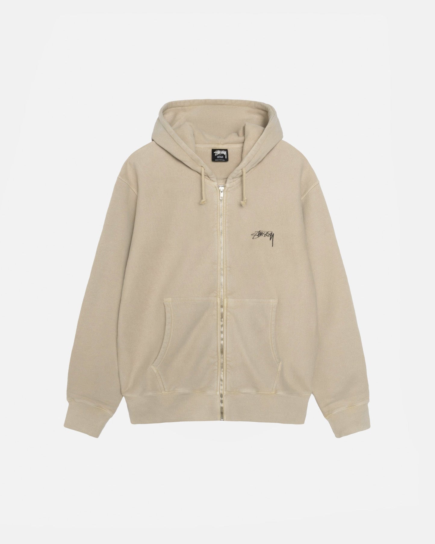 SMOOTH STOCK ZIP HOODIE PIGMENT DYED